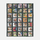 Creëer Your Ewn 35 Photo Collage Fleece Deken (Voorkant)