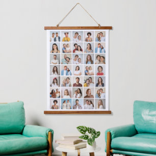 Creëer Your Ewn 35 Photo Collage Hangend Wandkleed