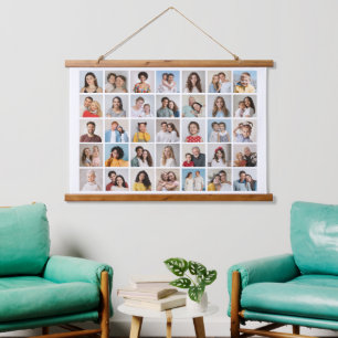 Creëer Your Ewn 35 Photo Collage Hangend Wandkleed