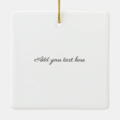 Creëer Your Ewn 35 Photo Collage Keramisch Ornament (Achterkant)