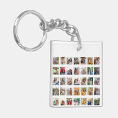 Creëer Your Ewn 35 Photo Collage Sleutelhanger (Voorkant Links)