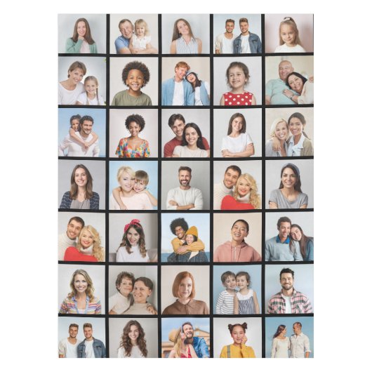 Creëer Your Ewn 35 Photo Collage Tafelkleed (Voorkant)