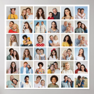Creëer Your Ewn 36 Photo Collage Poster