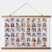 Creëer Your Ewn 48 Photo Collage Hangend Wandkleed (Voorkant)
