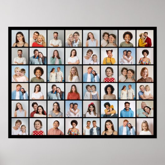 Creëer Your Ewn 48 Photo Collage Poster (Voorkant)