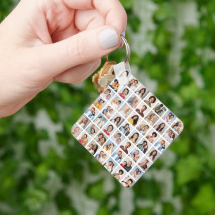 Creëer Your Ewn 49 Photo Collage Sleutelhanger