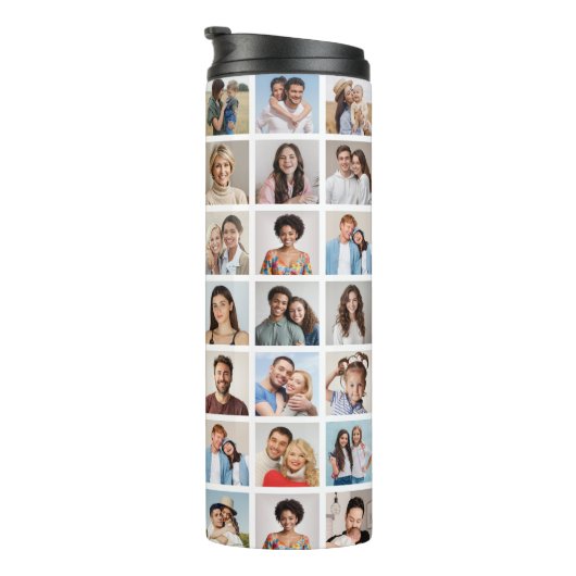 Creëer Your Ewn 49 Photo Collage Thermosbeker (Geroteerd rechts)