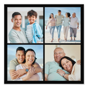 Creëer Your Ewn 4 Foto Collage Foto Uitbreiding Afdruk