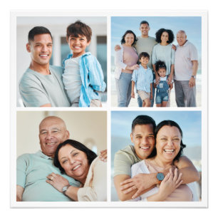 Creëer Your Ewn 4 Foto Collage Foto Uitbreiding Afdruk