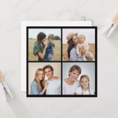 Creëer Your Ewn 4 Photo Collage Greep Kaart (Voorkant / Achterkant in situ)