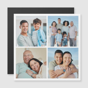 Creëer Your Ewn 4 Photo Collage Magnetic Card