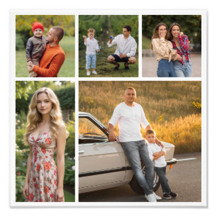 Creëer Your Ewn 5 Photo Collage Foto Enlargement Afdruk