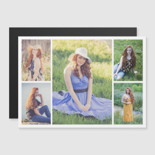 Creëer Your Ewn 5 Photo Collage Magnetic Kaart