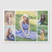 Creëer Your Ewn 5 Photo Collage Magnetic Kaart (Voorkant)