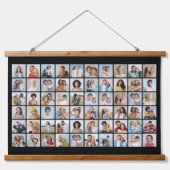 Creëer Your Ewn 60 Photo Collage Hangend Wandkleed (Voorkant)