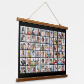 Creëer Your Ewn 60 Photo Collage Hangend Wandkleed (Gebogen)
