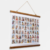 Creëer Your Ewn 60 Photo Collage Hangend Wandkleed (Gebogen)