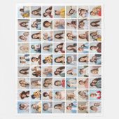 Creëer Your Ewn 63 Photo Collage Fleece Deken (Voorkant)