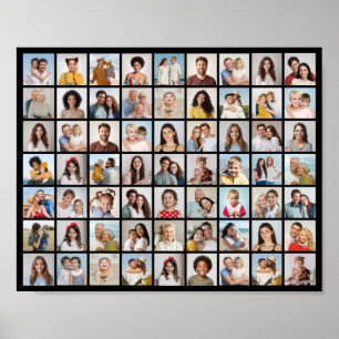 Creëer Your Ewn 63 Photo Collage Poster