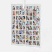 Creëer Your Ewn 64 Photo Collage Glas Ornament (Voorkant links)