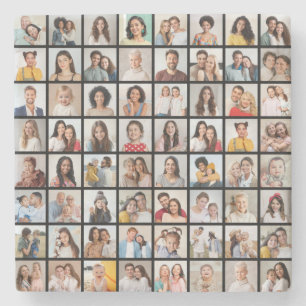 Creëer Your Ewn 64 Photo Collage Stenen Onderzetter