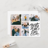 Creëer Your Ewn 6 Foto Collage Beste vader ooit Kaart (Voorkant / Achterkant in situ)