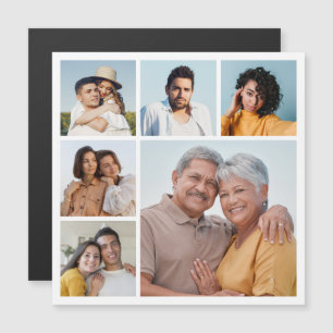 Creëer Your Ewn 6 Photo Collage Magnetic Kaart
