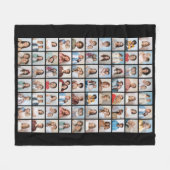Creëer Your Ewn 70 Photo Collage Fleece Deken (Voorkant (Horizontaal))