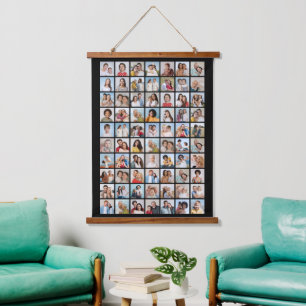 Creëer Your Ewn 70 Photo Collage Hangend Wandkleed
