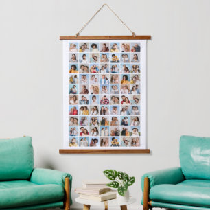 Creëer Your Ewn 70 Photo Collage Hangend Wandkleed