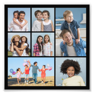 Creëer Your Ewn 7 Foto Collage Foto Uitbreiding Afdruk