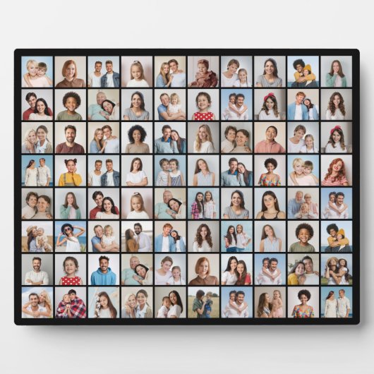 Creëer Your Ewn 80 Photo Collage Fotoplaat (Voorkant)