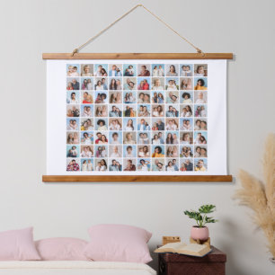 Creëer Your Ewn 80 Photo Collage Hangend Wandkleed