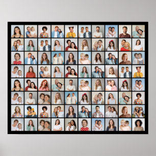 Creëer Your Ewn 80 Photo Collage Poster