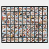 Creëer Your Ewn 88 Photo Collage Fleece Deken (Voorkant (Horizontaal))