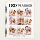 Creëer Your Ewn 9 Photo Collage Personalized 2023 Planner (Voorkant)
