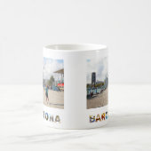 Creëer Your Ewn Barcelona Spain Vaction Foto Koffiemok (Center)