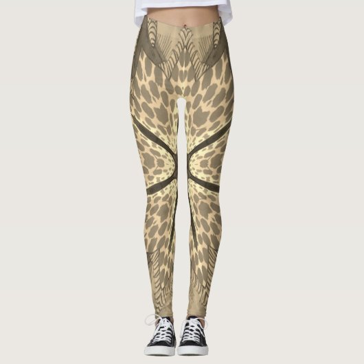 Creëer Your Ewn Cheetah Tear Marks Leggings (Voorkant)