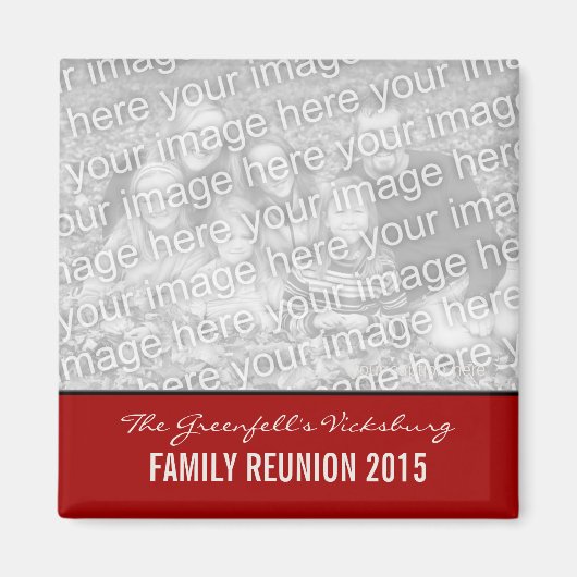 Creëer Your Ewn Family Reunion Keepomwille Magnet Magneet (Voorkant)