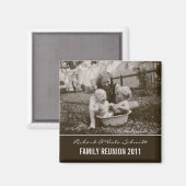 Creëer Your Ewn Family Reunion Keepomwille Magnet Magneet (Voorkant / Achterkant)