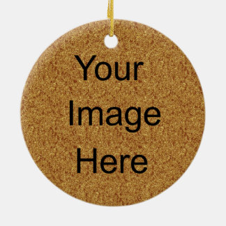 Creëer Your Ewn Gold Glitter-kerstversiering Keramisch Ornament