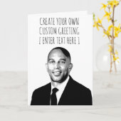 Creëer Your Ewn Hakeem Jeffries Card Kaart (Gele Bloem)