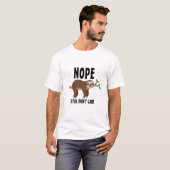 Creëer Your Ewn Lazy Couch Potato Funny Sloth Joke T-shirt (Voorkant volledig)