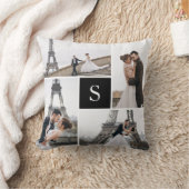 Creëer Your Ewn Monogrammed 5-fotocollage Kussen (Deken)