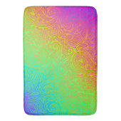 Creëer Your Ewn Neon Rainbow Paisley Badmat (Voorkant Verticaal)