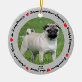 Creëer Your Ewn Pet Dog Memorial Keramisch Ornament (Voorkant)
