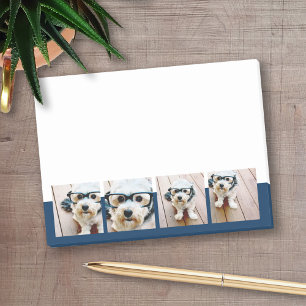 Creëer Your Ewn Photo Collage Navy 4 Afbeeldingen Post-it® Notes