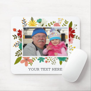 Creëer Your Ewn Photo Floral Lijst Mousepad Muismat