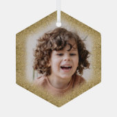 Creëer Your Ewn Photo Kerstglas Ornament (Achterkant)