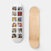 Creëer Your Ewn Trendy 12 Square Photo Skateboard (Voorkant)